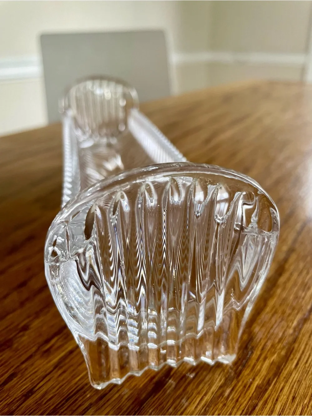 Vintage MCM Crystal, cookie or cracker tray